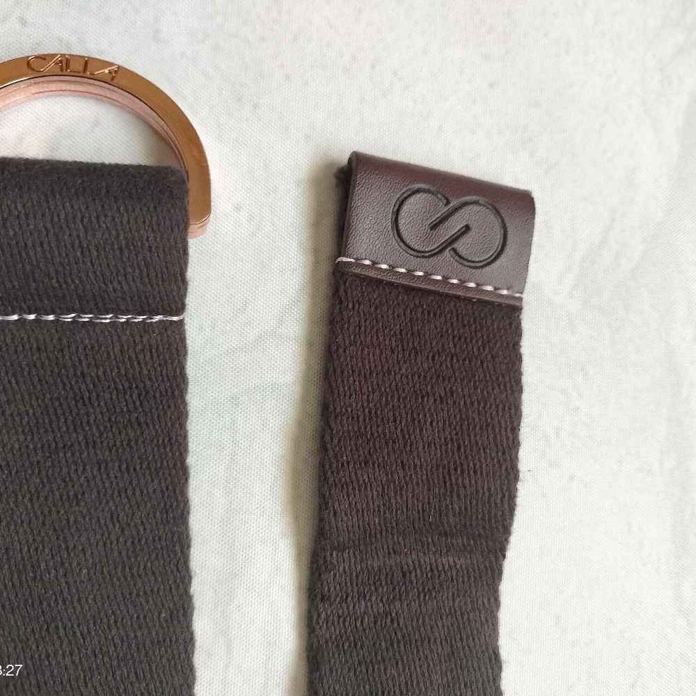 Women's Calia By Carrie Underwood Brown Nylon Brown Belt Brass D-ring Closure